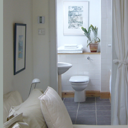One of the bathrooms