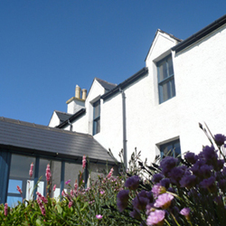 The garden room and house